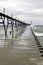 Wave soaked pier