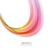 Wave spectrum abstract vector background, smoky rainbow wavy lines for brochure, website, flyer design.