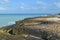 Wave Splashed Lava Rock Along the Aruba Coast