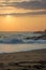 Wave and sunset from Punta Cometa Oaxaca Mexico