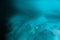 Wave texture in underwater. Clear water in ocean
