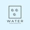 wave water lake logo vector illustration design