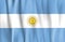 Waved Argentina Flag