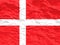 Waved Denmark Flag