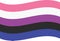 Waved Genderfluidity Pride Flag