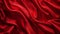 Waved texture of red satin. AI generated.