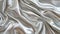 Waved texture of silver satin. AI generated.