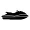 Waverunner icon black color illustration flat style simple image