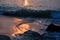 Waves Along the Jetty at Sunrise