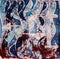 Waves and arrows, hot batik, background texture, handmade on silk, abstract surrealism art