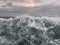 Waves in the Atlantic Ocean, strong wind