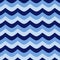 Waves background in three shades of blue