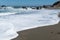 Waves on the beach, Bodega Bay, California