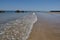 Waves on the beach in Erquy