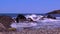 Waves at the beach. Mediterranean coast, france