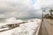 Waves at Beirut Corniche during a storm