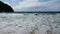 Waves of the Bloody Bay on the Caribean Island of Tobago