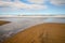 Waves breaking on Cambois Beach