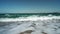 Waves breaking in Slow Motion on Greek Beach