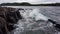 Waves bursting onto the coastline of the Lake Superior