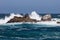 Waves Crash on Monterey Coastline