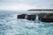 Waves Crash on Seven Mile Beach north of Santa Cruz