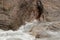 Waves crashing against the North Devon coast