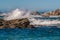 Waves Crashing on the Kaikoura Coast