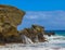 Waves crashing at Papakolea Beach Big Island