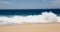 Waves Crashing on Sandy Beach