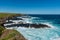 Waves crushing at huge rocks, philip island, victoria, australia