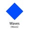 Waves cryptocurrency symbol