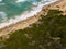 Waves and a dramatic untouched beach in South Africa