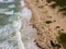 Waves and a dramatic untouched beach in South Africa