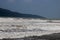 Waves at high tide, Raumati Beach, New Zealand