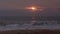 Waves of the Indian Ocean on the shore, slow motion