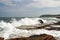 Waves on Maine coast