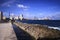 Waves in malecon of havana