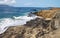 Waves on a mixed sand beach