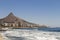 Waves and mountains, Sea Point, promenade Cape Town South Africa