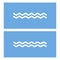 Waves outline icon. Vector illustration.