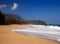 Waves over beach on Lumahai