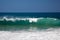 Waves over beach on Lumahai