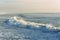 Waves in the Pacific Ocean, in Imperial Beach, California.