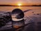 Waves Reflected in Glass Ball