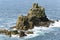 Waves on rocks at Land End, Cornwall