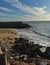 Waves on the rocky shore