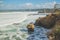 Waves rushing into the shore of La Jolla Cove, San Diego, California