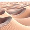 Waves of sand dunes,Artificial rendered desert landscape,AI generated