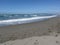 Waves of the sea on the sand beach. Forte dei marmi, Province of Lucca, Italy